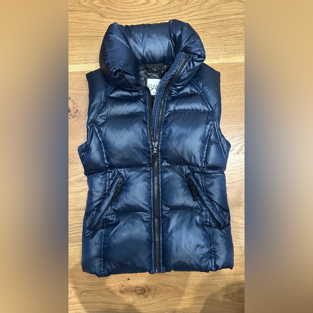 Sam. Girls Navy Puffer Vest